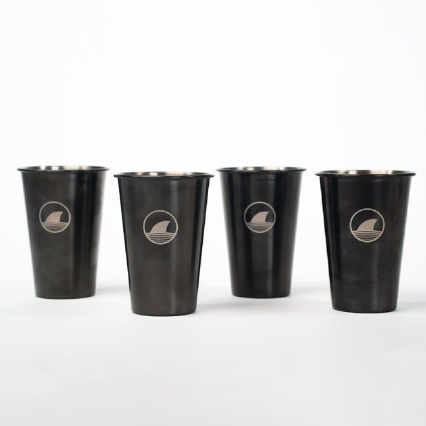 Black Metal Cups